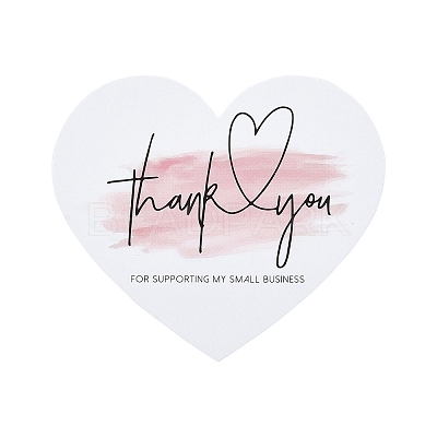 20Pcs Coated Paper Thank You Greeting Card DIY-YW0012-24B-1