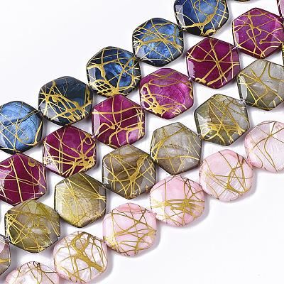 Drawbench Freshwater Shell Beads Strands SHEL-T014-013-1