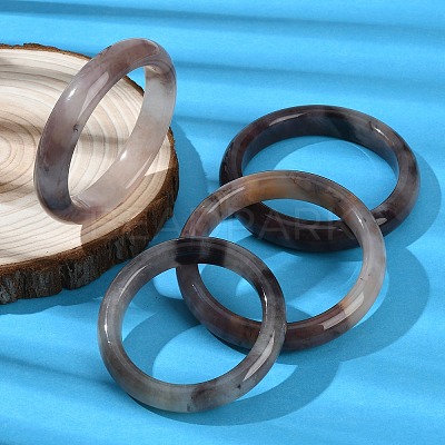Natural Quartz Bangles for Women BJEW-G756-03-1