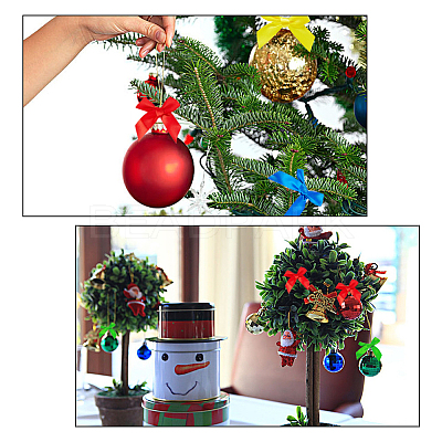Polyester Packaging Ribbon Bows AJEW-PH0017-54-WH-1