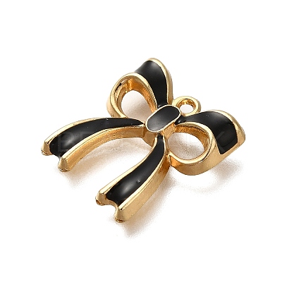 Rack Plating Alloy Enamel Pendants ENAM-S021-04G-F-1