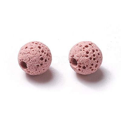 Unwaxed Natural Lava Rock Beads G-F325-8mm-A07-1