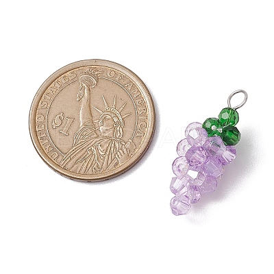 Glass Pendants PALLOY-JF02933-1