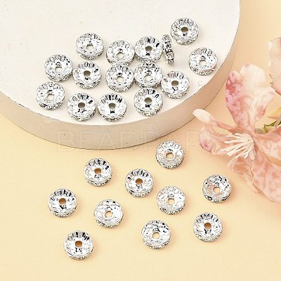 Brass Grade A Crystal Rhinestone Beads RB-A003-10MM-S-1