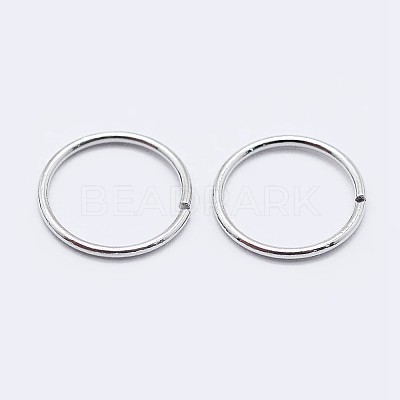 Anti-Tarnish Rhodium Plated 925 Sterling Silver Saw Cut Open Jump Rings STER-F036-02P-1x5mm-1