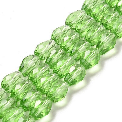Glass Beads Strands EGLA-E010-8x12mm-14-1