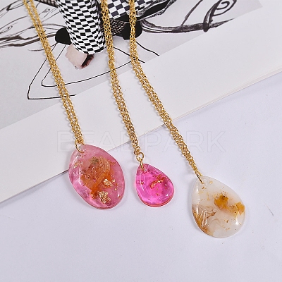 DIY Teardrop Pendant Silicone Molds DIY-G079-02-1