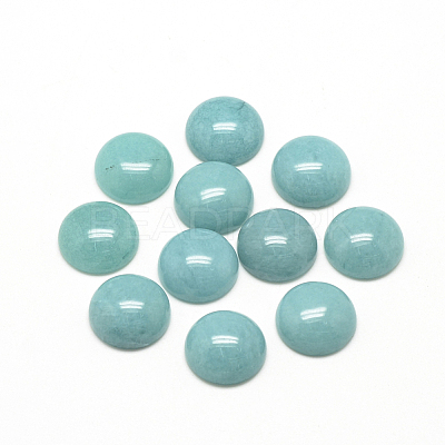 Natural White Jade Cabochons G-R416-12mm-07-1