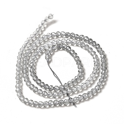 Transparent Gradient Color Glass Beads Strands GLAA-H021-01B-28-1