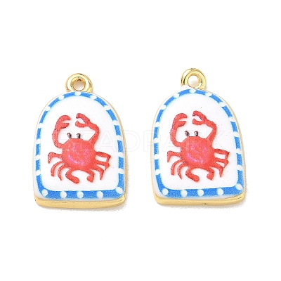 Printed Brass Pendants KK-CBAF9BC-07G-1