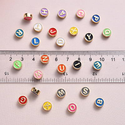Alloy Enamel Beads ENAM-YW0001-23-RS-1