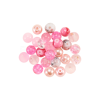 200Pcs 10 Styles DIY Glass Round Beads Sets DIY-CJ0001-95-1