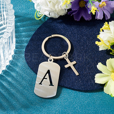 1Pc Stainless Steel Keychains KEYC-TADJ0001-08A-1