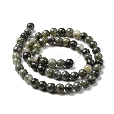 Natural Green Rutilated Quartz Beads Strands G-Q462-61-6mm-1