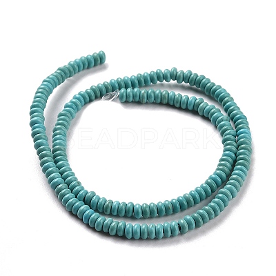 Synthetic Turquoise Bead Strands G-P286-05-4mm-01-1
