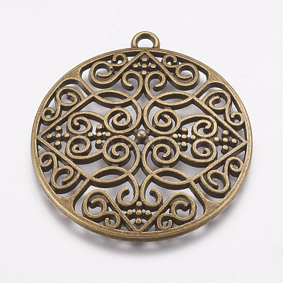 Alloy Pendants PALLOY-ZN33091-AB-FF-1