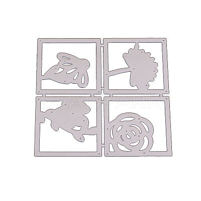 Flower Frame Carbon Steel Cutting Dies Stencils DIY-F036-41-1