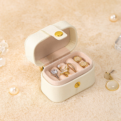 Rectangle PU Imitation Leather Jewelry Storage Boxes PAAG-PW0003-16A-1