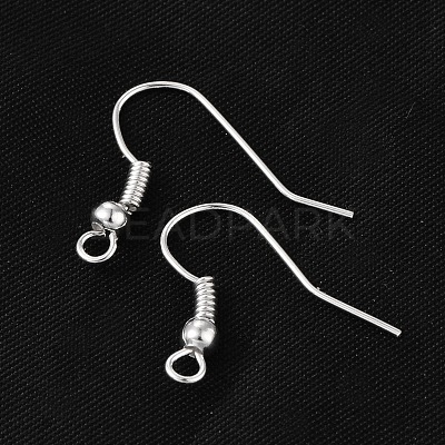 Earring Jewelry Findings Iron Silver Color Plated Earring Hooks X-E135-S-1
