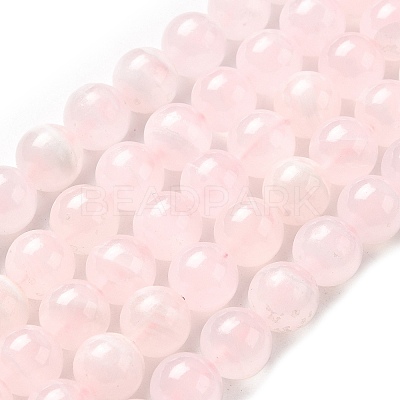 Natural Pink Calcite Beads Strands G-Z103-A01-10mm-1