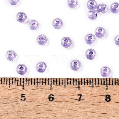 6/0 Transparent Inside Colours Glass Seed Round Beads X1-SEED-N006-004G-1