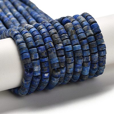 Natural Lapis Lazuli Beads Strands G-P575-B45-4x2mm-1