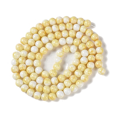 Baking Paint Glass Bead Strands X-GLAA-H031-01B-03-1