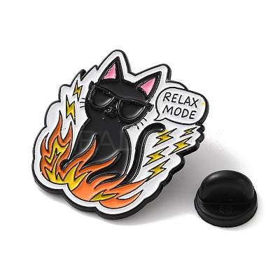 Flaming Animal Theme Enamel Brooches AL-I003-02EB-02-1