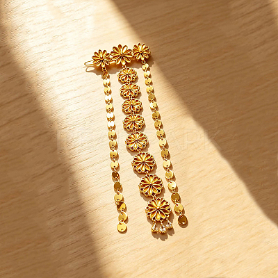 Brass Tassel Hair Barrettes WD0673-1