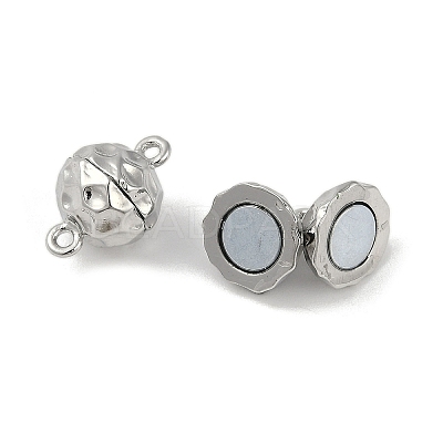 Brass Magnetic Clasps with Loops KK-C2918-N-1