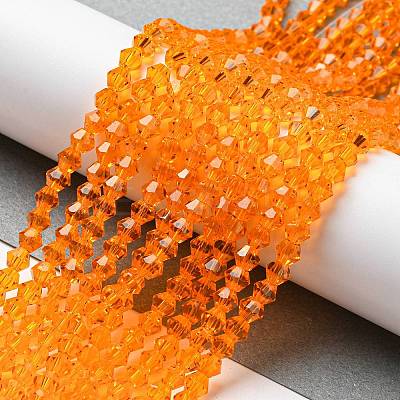 Transparent Glass Beads Strands EGLA-A039-T4mm-D23-1