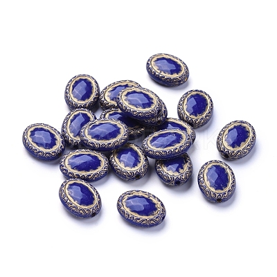 Plating Acrylic Beads X-PACR-T008-06B-1