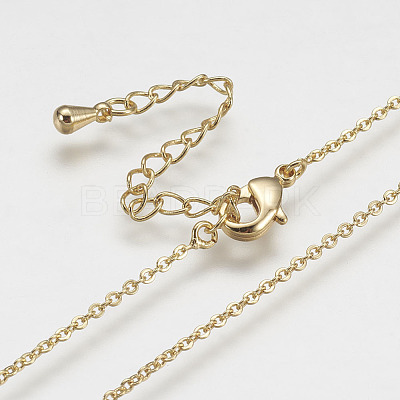 Brass Micro Pave Cubic Zirconia Pendant Necklaces NJEW-J051-08G-1