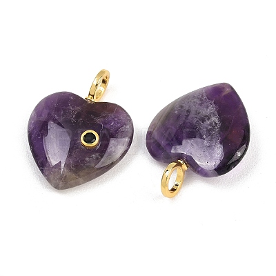 Natural Banded Amethyst Pendants G-D104-01G-15-1