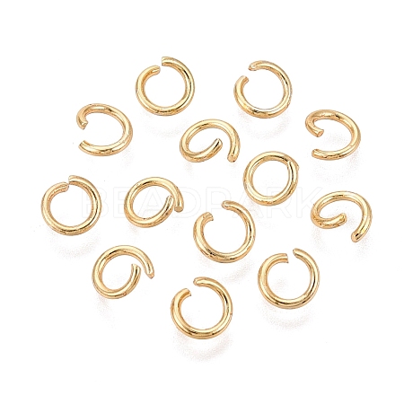304 Stainless Steel Open Jump Rings STAS-Q113-6x1.0mm-G-01-1