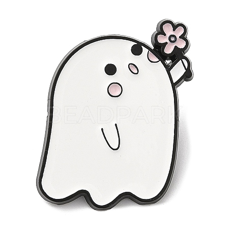 Halloween Ghost Enamel Pin JEWB-E023-05EB-04-1