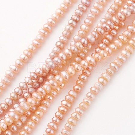 Natural Cultured Freshwater Pearl Beads Strands PEAR-G007-15-1