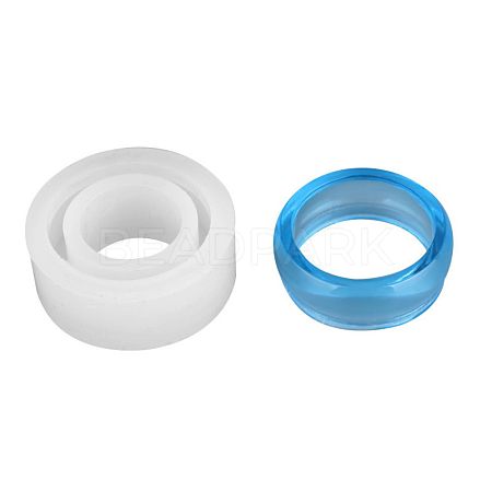 Transparent DIY Ring Silicone Molds DIY-WH0128-09B-1