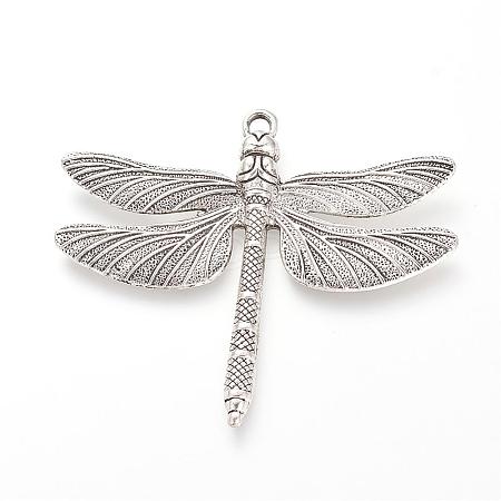 Tibetan Style Alloy Big Pendants TIBE-S302-01AS-NR-1