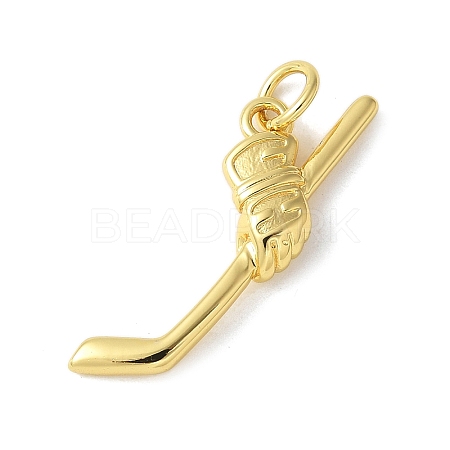 Brass Pendants KK-S518-11G-1