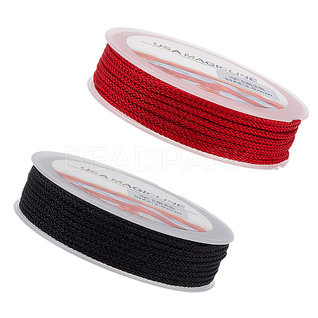 2 Rolls 2 Colors 10M Nylon Braided Cord OCOR-BC0007-58-1