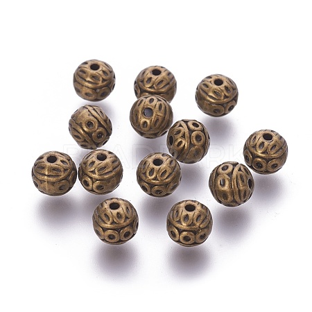 Tibetan Style Zinc Alloy Beads PALLOY-L230-01AB-RS-1