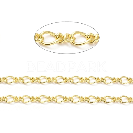 Rack Plating Brass Figaro Chains CHC-F016-06G-1