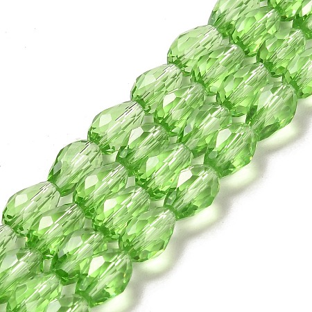 Glass Beads Strands EGLA-E010-8x12mm-14-1