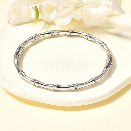 304 Stainless Steel Bamboo Joint Hinged Bangle JB757A-1