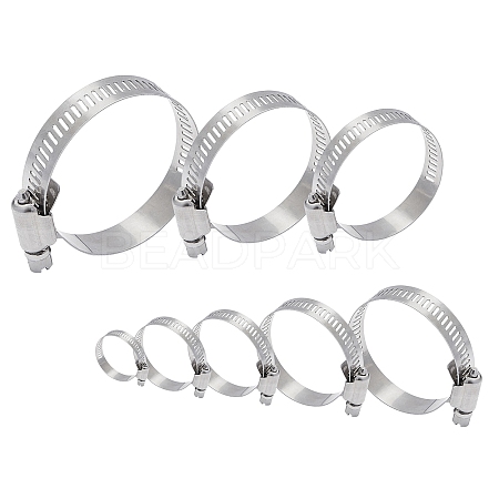 304 Stainless Steel Adjustable Worm Gear Hose Clamps STAS-UN0008-84P-1