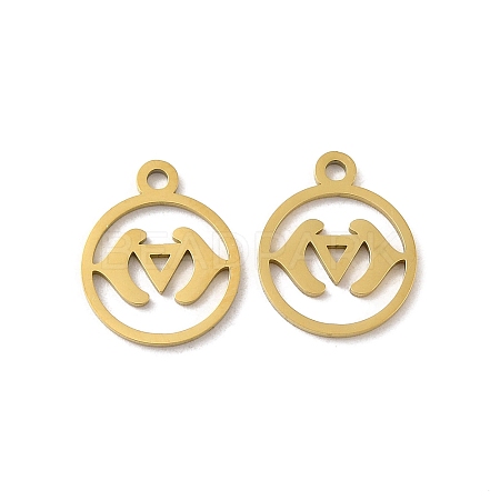 Ion Plating(IP) 304 Stainless Steel Charms STAS-J042-10G-1