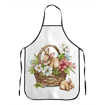 Easter Theme Polyester Sleeveless Apron PW-WG26712-17-1