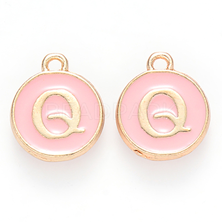 Golden Plated Alloy Enamel Charms ENAM-S118-07Q-1