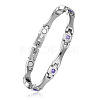 SHEGRACE Stainless Steel Panther Chain Watch Band Bracelets JB676C-1